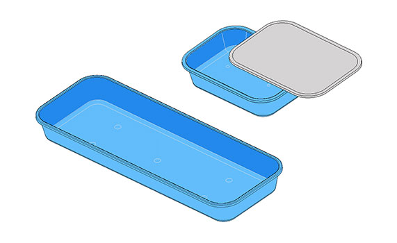 Lap Trays designed to contain long instrumentation and Placenta Basins to collect the placenta. 