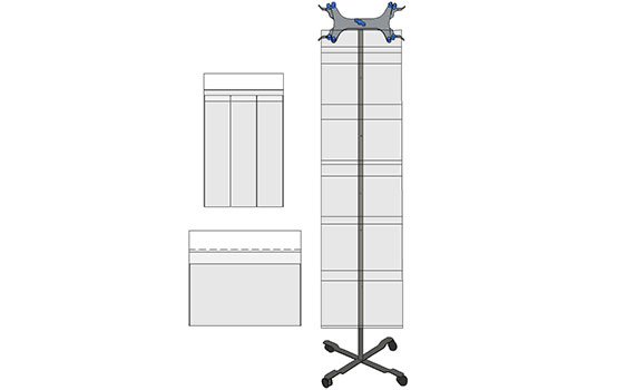 Provides secure and sterile storage for instruments during surgical procedures.